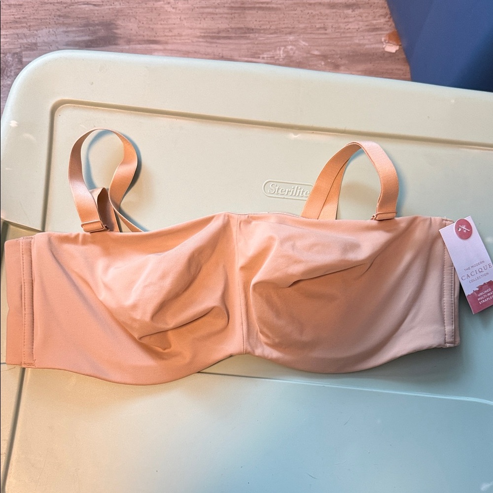 Cacique Women's Nude Strapless Bra